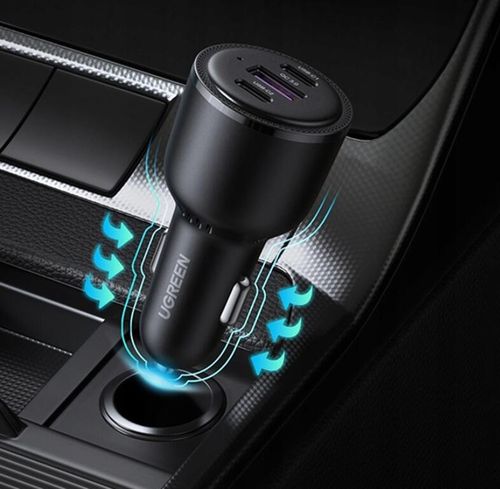 UGREEN ŁADOWARKA SAMOCHODOWA 2X USB TYP C / 1X USB 5A PD QC 69W na Arena.pl