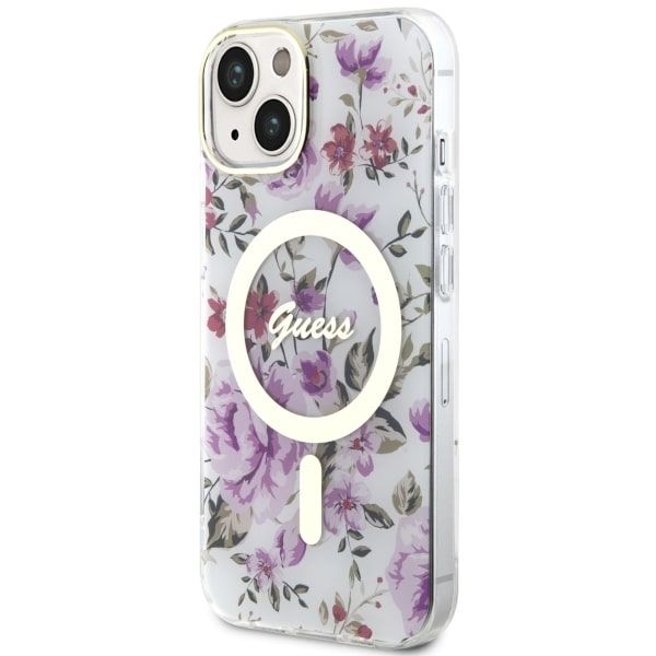 Etui Guess do iPhone 15, iPhone 14, iPhone 13, Przezroczysty, MagSafe zdjęcie 2