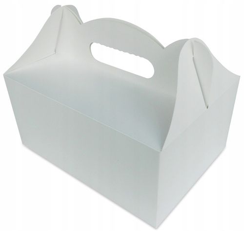 Pudełko Na Ciasto CHRZEST Gładkie Białe Ślub Wesele 10szt na Arena.pl