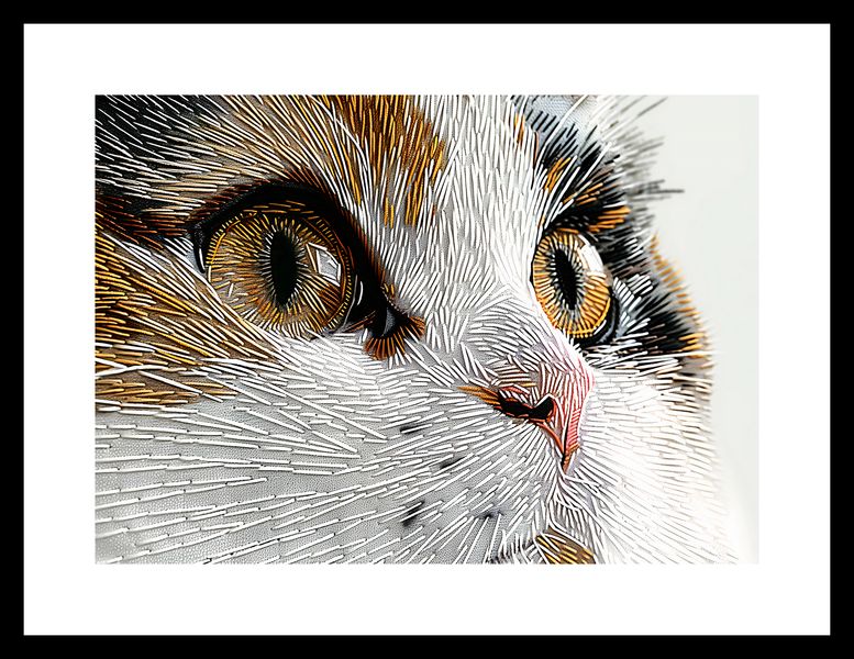 Plakat 29,7x21cm Nitkowany Kot zdjęcie 3