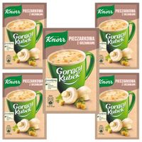 Knorr Gorący Kubek Pieczarkowa z grzankami 15 g x 5 sztuk