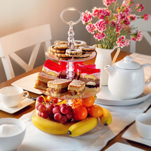 PATERA NA CIASTO OWOCE PIRAMIDA 3 POZIOMY ETAŻERKA zdjęcie 6