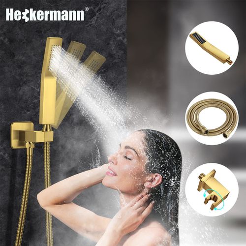 Zestaw prysznicowy podtynkowy Heckermann MS-25602 Złoty na Arena.pl