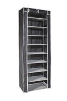 Tekstylna szafka na buty XXL 9 półek duża pojemna garderoba przedpokój