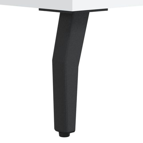 Witrynka, biała, 69,5x34x180 cm, materiał drewnopochodny na Arena.pl