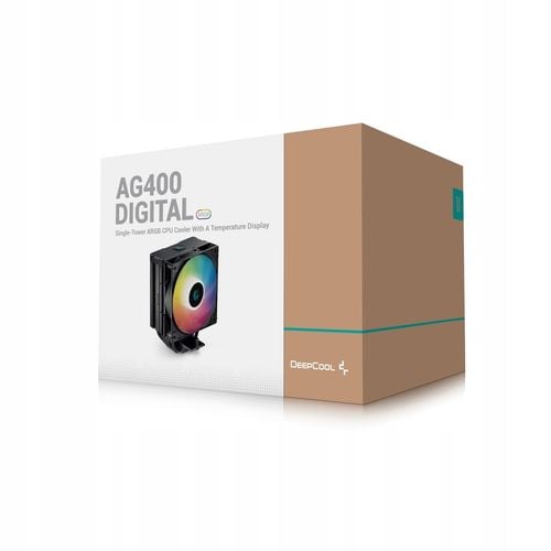 Chłodzenie procesora Deepcool AG400 Digital Black ARGB 120mm na Arena.pl