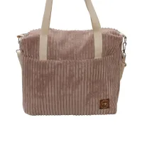 Sztruksowy Plecak Brudny Róż – Lekki Plecak i Torebka na Ramię