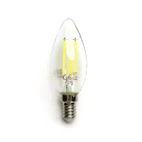 Żarówka świecowa LED filament C35 E14 8W 880lm zimna do biura energoszczędna