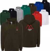 BLUZA męska na zamek z kapturem TWÓJ HAFT LOGO GRAFIKA reklamowa 20 sztuk