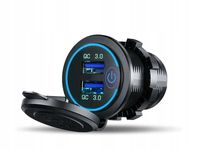 Ładowarka samochodowa / do motocykla zasilacz konektory Alogy 2x USB QC 3.0