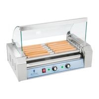 grill rolkowy z pokrywą roller grill podgrzewacz do parówek 7 rolek