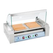 grill rolkowy z pokrywą roller grill podgrzewacz do parówek 7 rolek