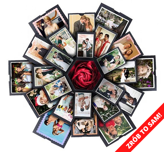 PUDEŁKO NIESPODZIANKA - EXPLODING BOX DO SAMODZIELNEGO ZŁOŻENIA zdjęcie 1