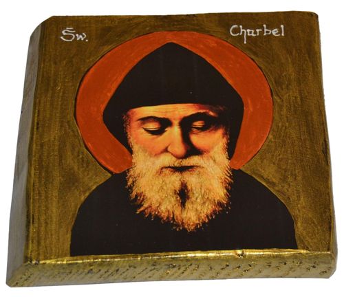 Ikona Święty Charbel Szarbel patron ludzi cierpiących, cudowne uzdrowienia na Arena.pl