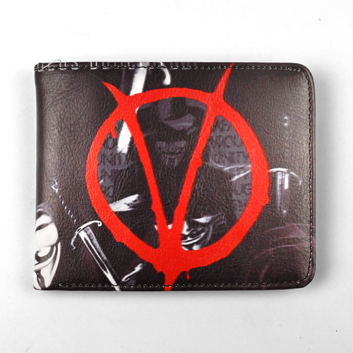 V | 13 cm | Eko-Skóra | Portfel | V for Vendetta na Arena.pl