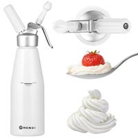 PROFESJONALNY SYFON DO BITEJ ŚMIETANY DEKORATOR 1L BIAŁY HENDI 588376