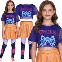 STRÓJ KOSTIUM KPOP K-POP DEMON HUNTERS PRZEBRANIE ROZMIAR 130 - 140 peruka