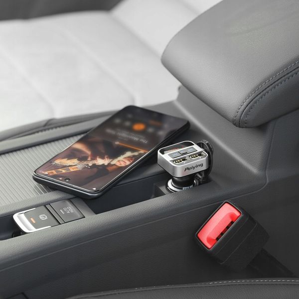 Transmiter FM Peiying BT 2xUSB ładowarka Bluetooth 12 - 24 V AUX zdjęcie 5