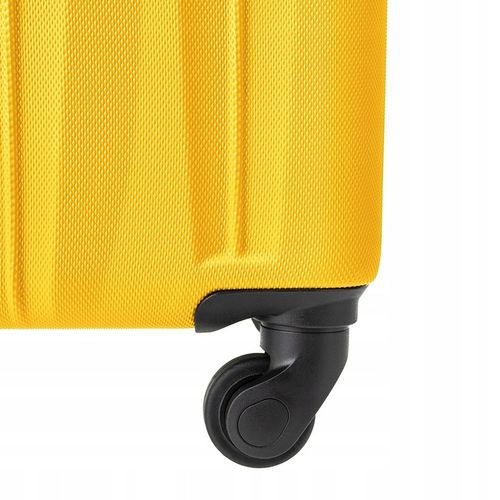 PUCCINI Walizka Kabinowa Podróżna Na Kółkach Do Samolotu Żółta ABS021C-6 na Arena.pl