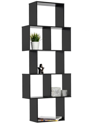 PÓŁKA WISZĄCA ŚCIENNA REGAŁ CZARNA na Arena.pl