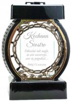 ZNICZ LAMPION KAPLICZKA Z GRAWEREM DEDYKACJA KOCHANEJ SIOSTRZE