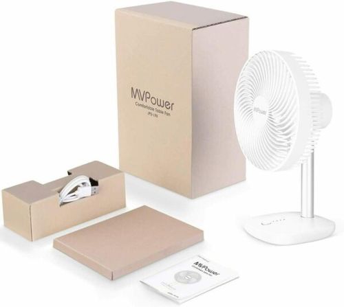 Wentylator biurkowy wiatrak bezprzewodowy akumulatorowy 4 tryby USB 5000mAh na Arena.pl