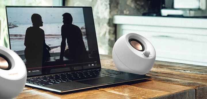 Głośniki komputerowe 2.0 Creative Pebble V3 białe 8 W zdjęcie 3