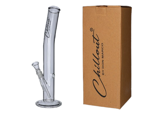 Bongo Szklane Chillout Smoke 45 cm Fajka Wodna Prosta na Podstawie na Arena.pl