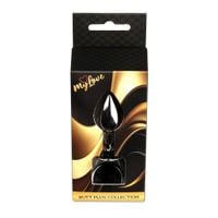 mylove toys - jewellery dark silver plug- black