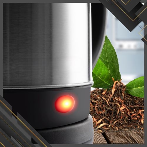 CZAJNIK ELEKTRYCZNY BEZPRZEWODOWY STALOWY DUŻY MOCNY SREBRNY 2200 W 1,8 L na Arena.pl