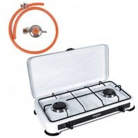 Kuchenka PŁYTA GAZOWA 2 Palniki DWUPALNIKOWA Turystyczna KG200 + REDUKTOR