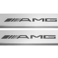 Listwa progowa MERCEDES C COUPE C205 AMG Stal nierdzewna 304 mat 2szt