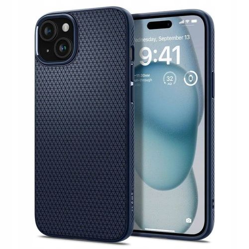 Etui plecki Spigen Liquid Air Granatowe do Apple iPhone 16 na Arena.pl