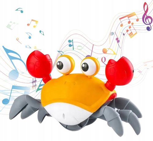 UCIEKAJĄCY PEŁZAJĄCY KRAB CHODZĄCY ZABAWKA INTERAKTYWNA dla DZIECKA LED XL na Arena.pl