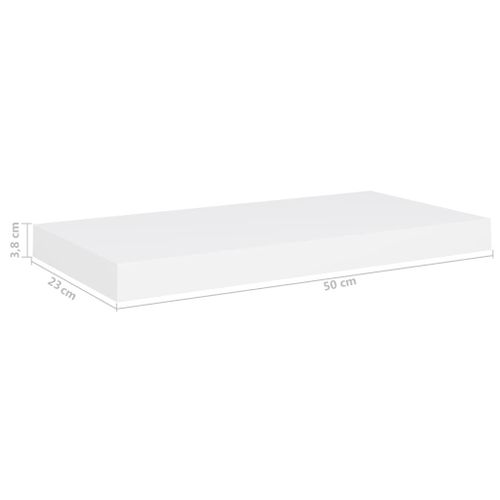 Półka ścienna biała 50x23x3.8cm MDF VidaXL na Arena.pl