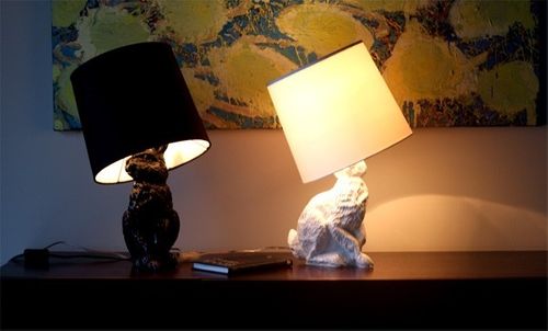 Lampa stołowa RABBIT UP - biała na Arena.pl