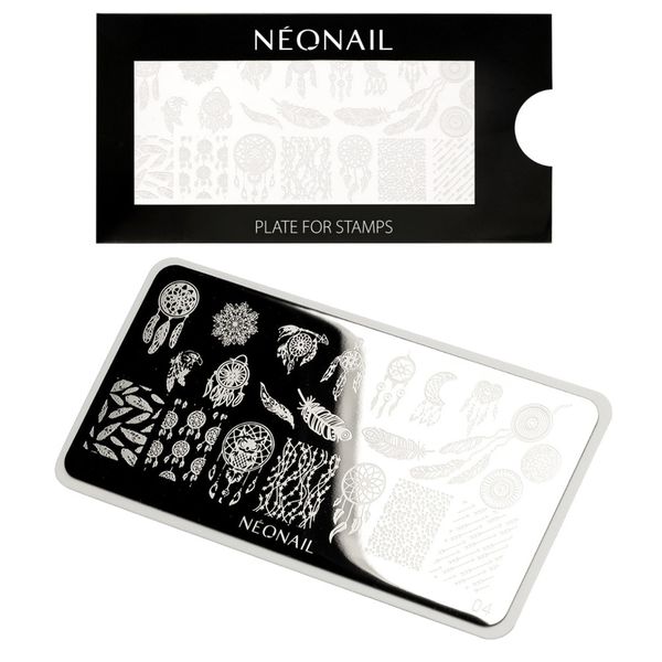 NEONAIL Blaszka do stempli stamping plate 04 zdjęcie 1