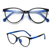 Okulary dla dziewczynki zerówki do komputera z filtrem Blue Light 25183F