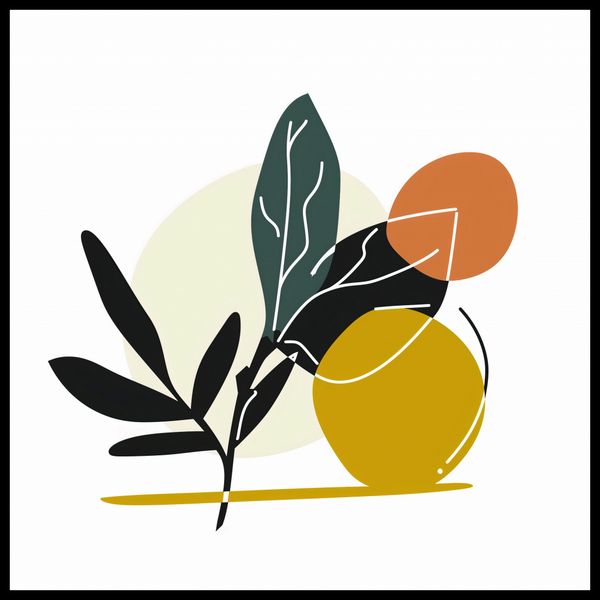 Plakat 90x90cm Elegancka Flora zdjęcie 2