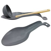 Podstawka na łyżkę i chochlę szara