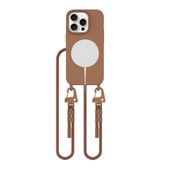 tech-protect magnecklace magsafe iphone 15 pro chocolate brown