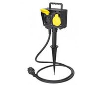 PRZEDŁUŻACZ OGRODOWY IP44 1,5M 4X SZPIC ZEWNĘTRNY