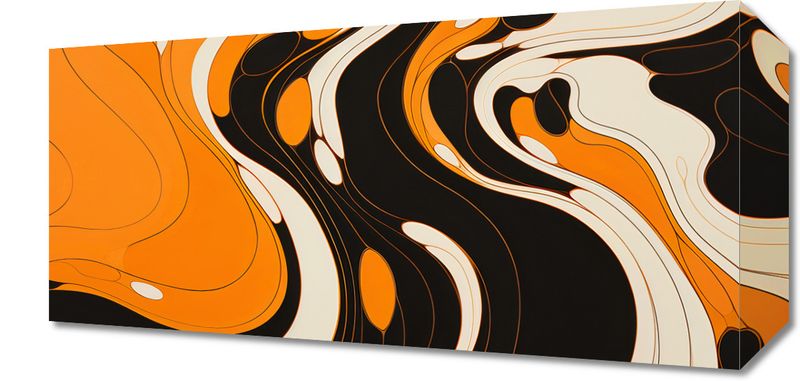 Obraz 40x20cm Tańczący Atrament zdjęcie 1