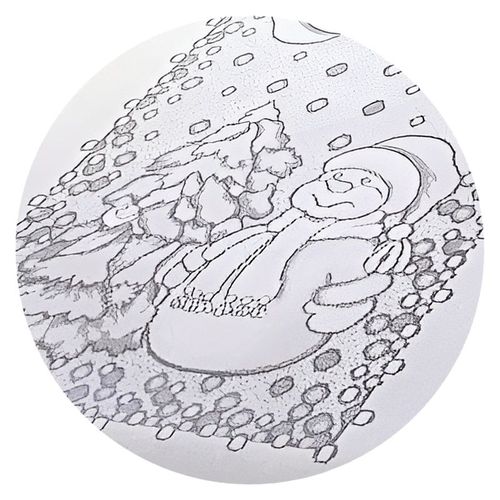 Obrus Białe Bałwanki 110x130 DomoweTekstylia | WN306B B13 | Boże Narodzenie na Arena.pl