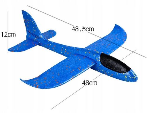 Samolot Szybowiec Styropianowy DUŻY ze Styropianu OPAKOWANIE 5 SZT- KOLORY na Arena.pl