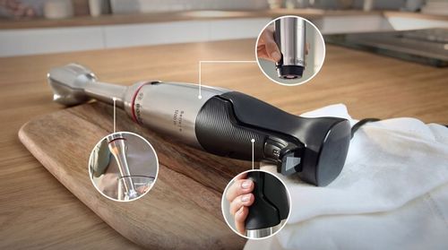 Blender ręczny z pojemnikiem Bosch ErgoMaster Serie 6 1200W Stalowe ostrze na Arena.pl