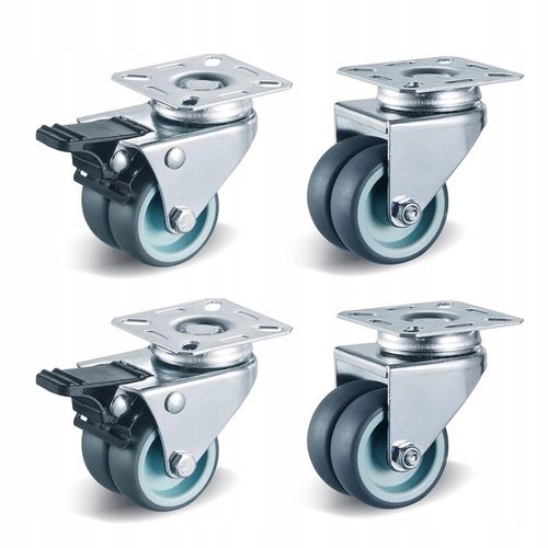 OBROTOWE KÓŁKA PRZEMYSŁOWE Z HAMULCEM DO DUŻYCH OBCIĄŻEŃ 400Kg 50mm na Arena.pl