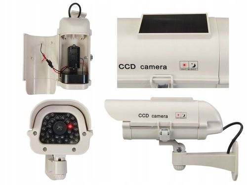ATRAPA KAMERY CCTV SOLARNA MONITORING MIGAJĄCA DIODA LED KAMERA NA na Arena.pl