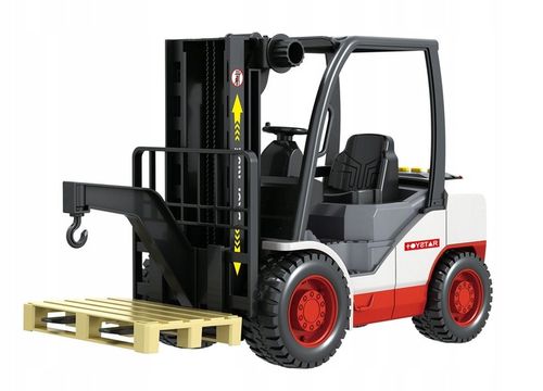 DUŻY WÓZEK WIDŁOWY Z NAPĘDEM Z PALETĄ DŻWIĘKI SZTAPLARKA WIDLAK GUMOWE KOŁA na Arena.pl