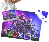 PUZZLE - WZORY Z BAJEK I GIER PREZENT DLA DZIECI 70el + WORECZEK